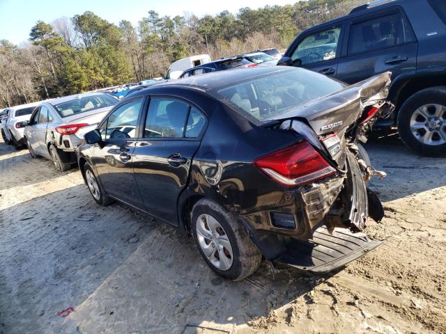 Photo 2 from auction – 2014 HONDA CIVIC LX with VIN 2HGFB2F52EH537203