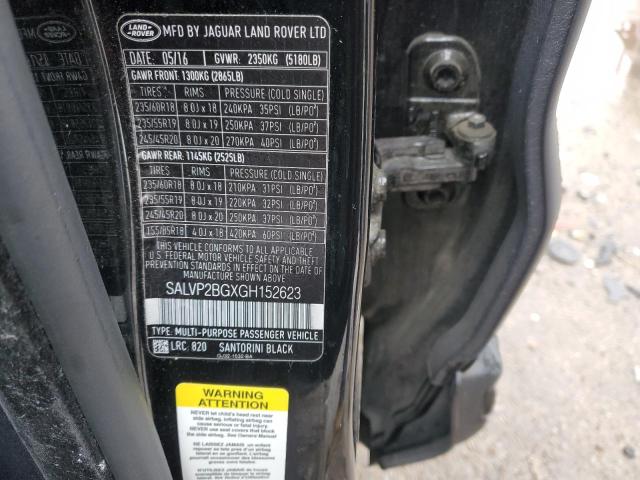 Photo 14 from auction – 2016 LAND ROVER RANGE ROVE with VIN SALVP2BGXGH152623