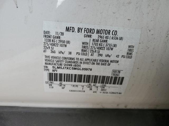 Photo 14 from auction – 2021 LINCOLN AVIATOR RE with VIN 5LM5J7XC5MGL05978