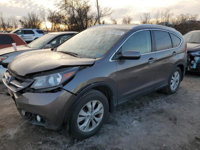 HONDA CR-V EXL 2014 with VIN 2HKRM4H75EH666950 - Photo from auction