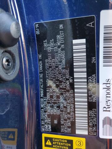 Photo 14 from auction – 2015 LEXUS RX 450H with VIN 2T2ZB1BA8FC001615