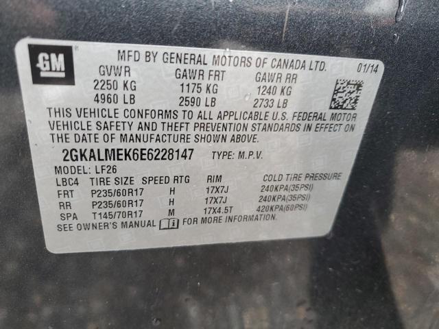 Photo 14 from auction – 2014 GMC TERRAIN SL with VIN 2GKALMEK6E6228147