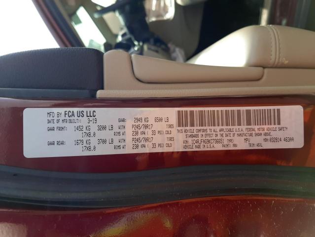Photo 14 from auction – 2019 JEEP GRAND CHER with VIN 1C4RJFAG9KC736651