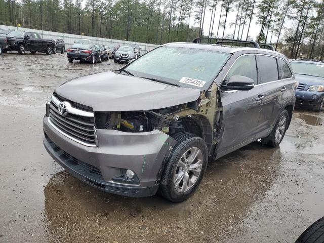 TOYOTA HIGHLANDER 2015 с VIN 5TDJKRFH7FS149933 - Фото с аукциона
