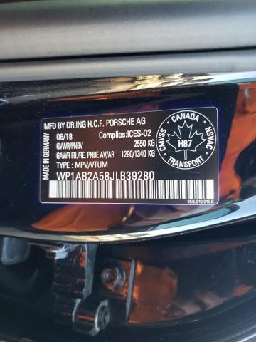 Photo 10 from auction – 2018 PORSCHE MACAN S with VIN WP1AB2A58JLB39280