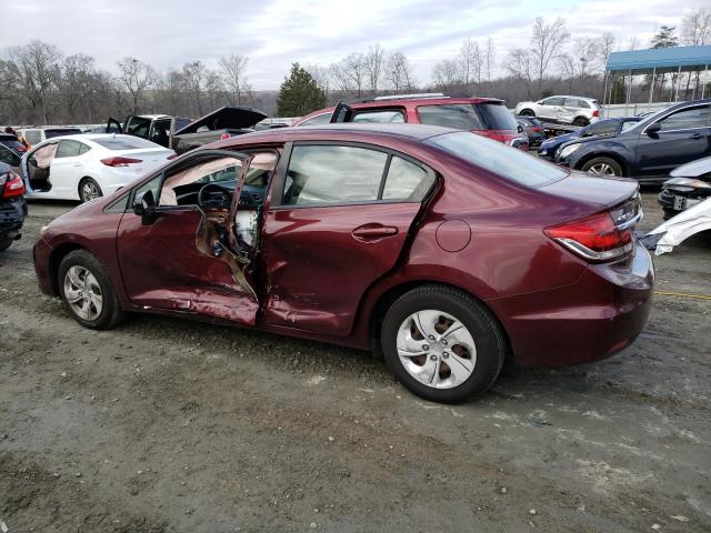 Photo 2 from auction – 2014 HONDA CIVIC LX with VIN 2HGFB2F55EH522369