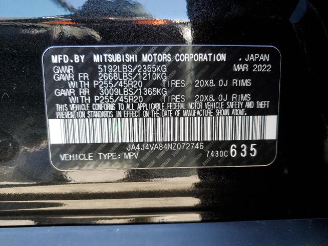 Photo 14 from auction – 2022 MITSUBISHI OUTLANDER with VIN JA4J4VA84NZ072746