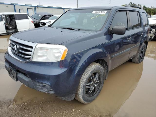 Photo 1 from auction – 2012 HONDA PILOT LX with VIN 5FNYF3H23CB029250