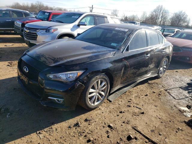 INFINITI Q50 BASE 2014 with VIN JN1BV7AR4EM687440 - Photo from auction