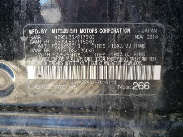 Photo 14 from auction – 2017 MITSUBISHI OUTLANDER with VIN JA4AZ2A3XHZ016710