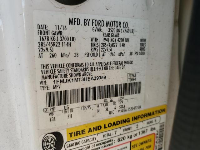 Photo 14 from auction – 2017 FORD EXPEDITION with VIN 1FMJK1MT3HEA39359