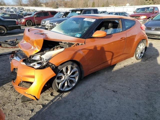 HYUNDAI VELOSTER 2013 with VIN KMHTC6AD2DU141820 - Photo from auction
