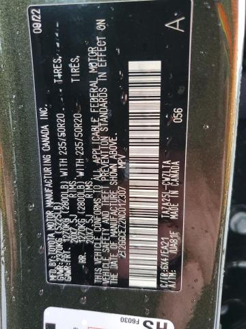 Photo 14 from auction – 2022 LEXUS NX 350 with VIN 2T2GGCEZ2NC012307