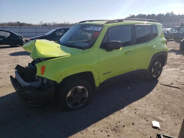 JEEP RENEGADE S 2017 with VIN ZACCJBAB4HPE92558 - Photo from auction