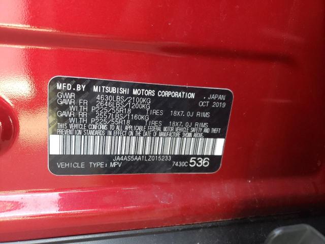 Photo 14 from auction – 2020 MITSUBISHI ECLIPSE CR with VIN JA4AS5AA1LZ015233