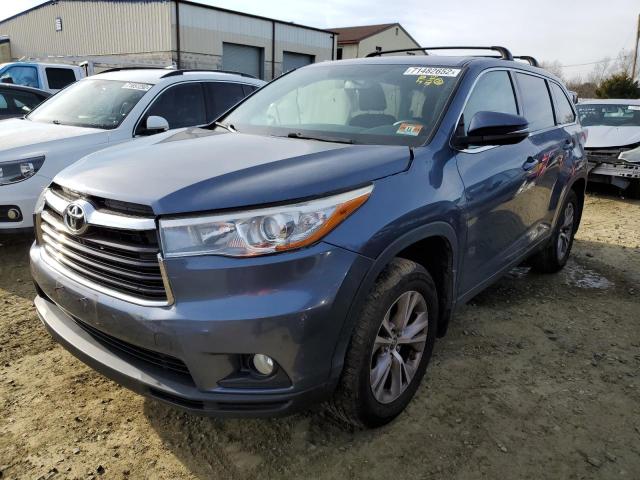 TOYOTA HIGHLANDER 2016 with VIN 5TDBKRFH8GS225150 - Photo from auction