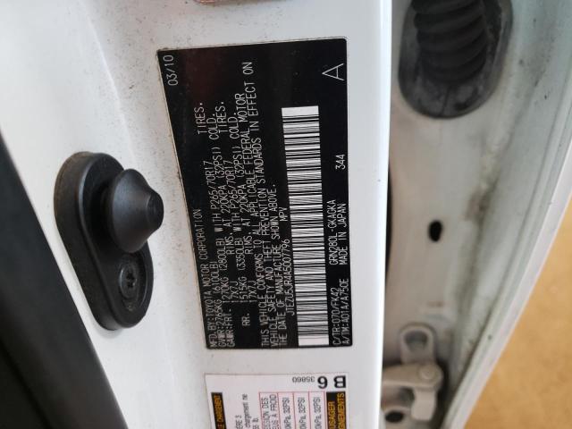 Photo 14 from auction – 2010 TOYOTA 4RUNNER SR with VIN JTEZU5JR4A5007796