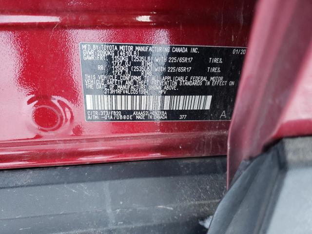 Photo 14 from auction – 2020 TOYOTA RAV4 LE with VIN 2T3H1RFV4LC051994