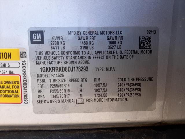 Photo 14 from auction – 2013 GMC ACADIA SLT with VIN 1GKKRRKD8DJ178293