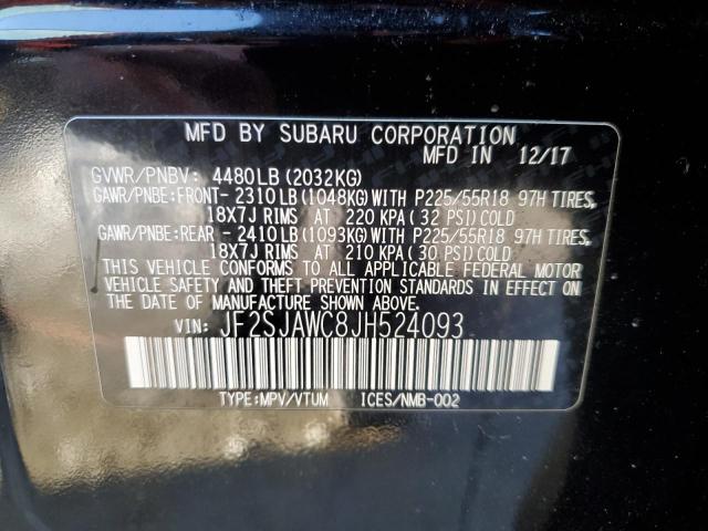 Photo 14 from auction – 2018 SUBARU FORESTER 2 with VIN JF2SJAWC8JH524093