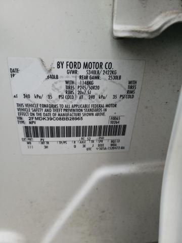 Photo 14 from auction – 2008 FORD EDGE LIMIT with VIN 2FMDK39C08BB28965