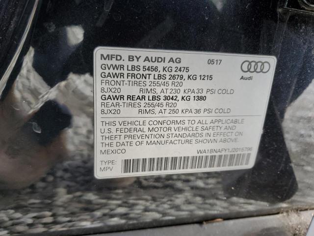 Photo 14 from auction – 2018 AUDI Q5 PREMIUM with VIN WA1BNAFY1J2015796