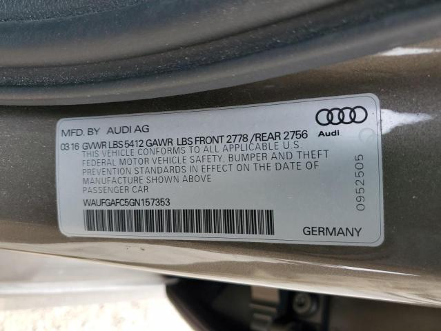 Photo 14 from auction – 2016 AUDI A6 PREMIUM with VIN WAUFGAFC5GN157353