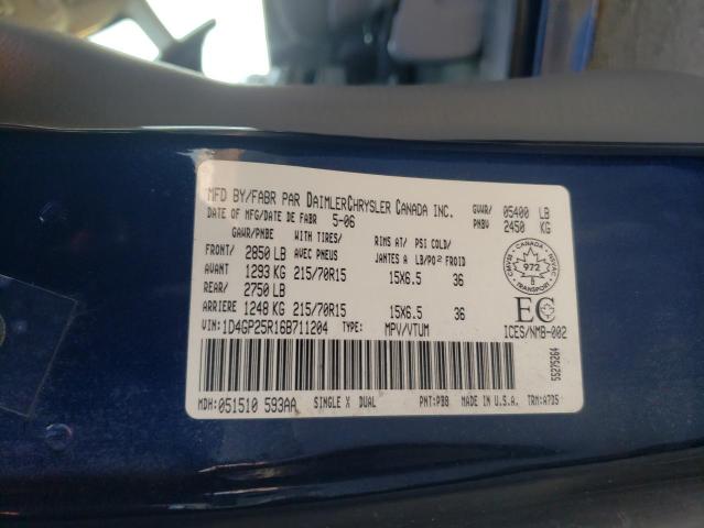Photo 14 from auction – 2006 DODGE CARAVAN SE with VIN 1D4GP25R16B711204