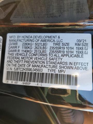 Photo 14 from auction – 2021 ACURA RDX with VIN 5J8TC2H35ML045603