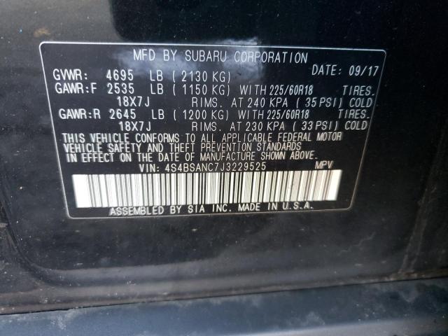 Photo 14 from auction – 2018 SUBARU OUTBACK 2. with VIN 4S4BSANC7J3229525
