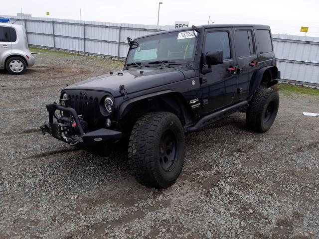 JEEP WRANGLER U 2014 with VIN 1C4BJWEG9EL247926 - Photo from auction