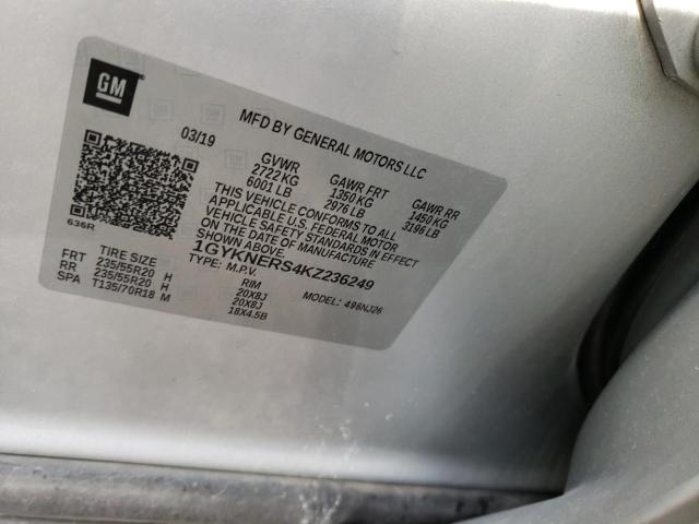 Photo 14 from auction – 2019 CADILLAC XT5 PREMIU with VIN 1GYKNERS4KZ236249
