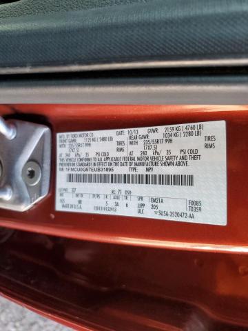 Photo 14 from auction – 2014 FORD ESCAPE SE with VIN 1FMCU0G97EUB31895
