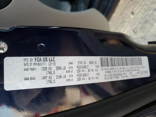 Photo 14 from auction – 2016 CHRYSLER TOWN & COU with VIN 2C4RC1BG6GR246520