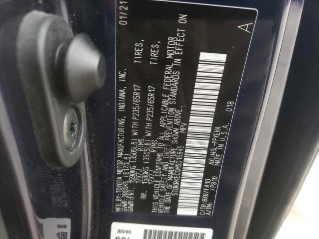 Photo 14 from auction – 2021 TOYOTA SIENNA LE with VIN 5TDKRKEC0MS016845