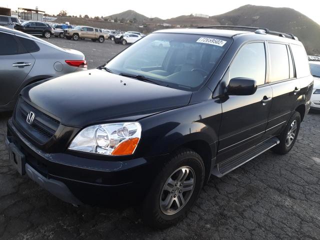 HONDA PILOT EXL 2004 with VIN 2HKYF18644H553534 - Photo from auction