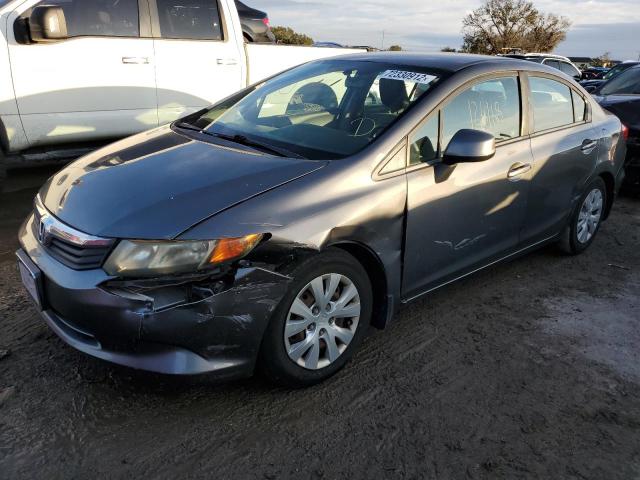 HONDA CIVIC LX 2012 with VIN 2HGFB2F5XCH316008 - Photo from auction