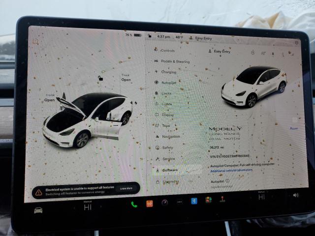 Photo 9 from auction – 2021 TESLA MODEL Y with VIN 5YJYGDEE9MF060845