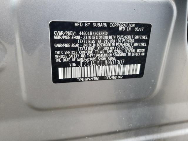 Photo 14 from auction – 2018 SUBARU FORESTER 2 with VIN JF2SJAJC1JH401307