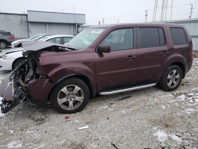 HONDA PILOT EXLN 2013 with VIN 5FNYF4H72DB076711 - Photo from auction