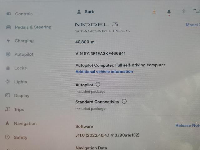 Photo 9 from auction – 2019 TESLA MODEL 3 with VIN 5YJ3E1EA3KF466841