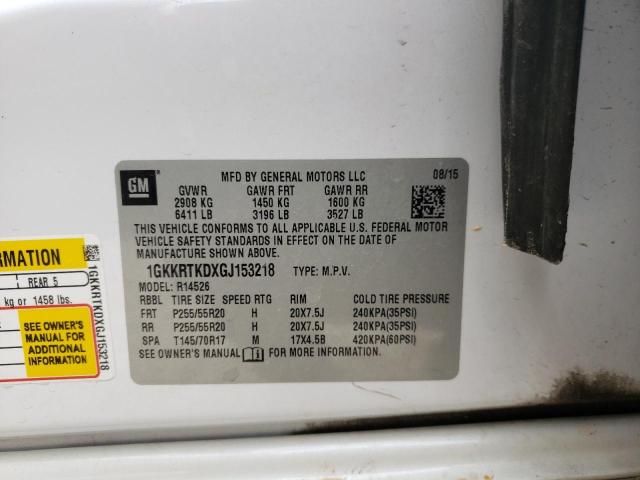 Photo 14 from auction – 2016 GMC ACADIA DEN with VIN 1GKKRTKDXGJ153218