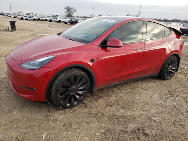 TESLA MODEL Y 2022 with VIN 7SAYGDEF9NF546617 - Photo from auction