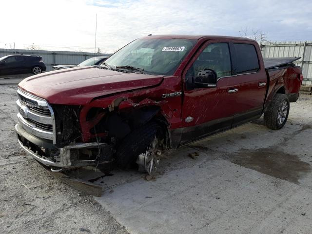 FORD F150 SUPER 2017 with VIN 1FTFW1EF7HFA23554 - Photo from auction