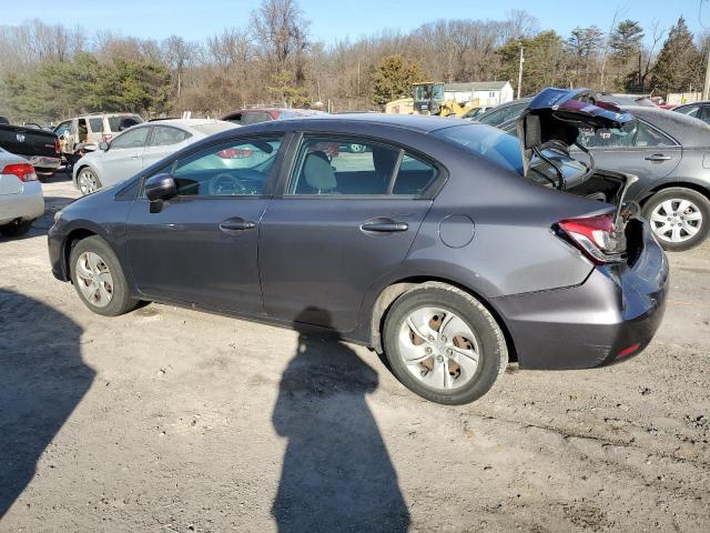 Photo 2 from auction – 2014 HONDA CIVIC LX with VIN 2HGFB2F51EH549116