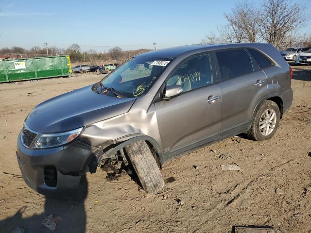 KIA SORENTO LX 2015 with VIN 5XYKTCA61FG615101 - Photo from auction