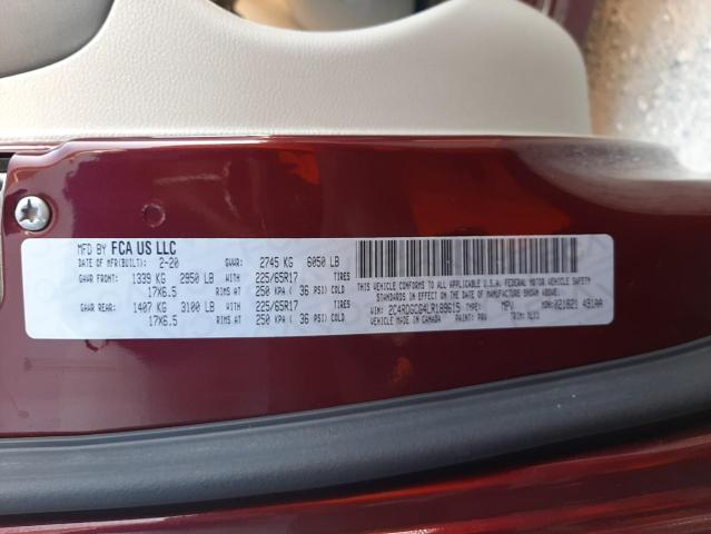 Photo 14 from auction – 2020 DODGE GRAND CARA with VIN 2C4RDGCG4LR189615