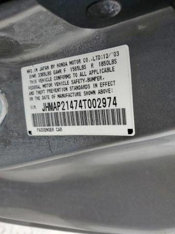 Photo 10 from auction – 2004 HONDA S2000 with VIN JHMAP21474T002974