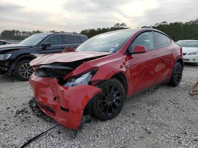 TESLA MODEL Y 2021 with VIN 5YJYGDEE1MF092432 - Photo from auction