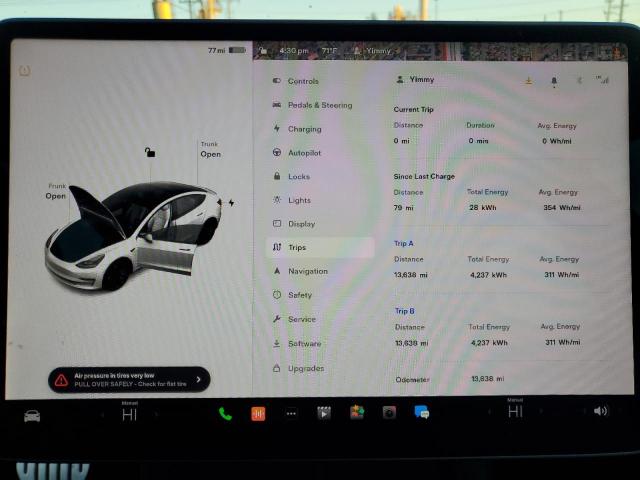 Photo 9 from auction – 2022 TESLA MODEL 3 with VIN 5YJ3E1EC5NF229628